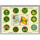 BOY SCOUTS GRENADA HOJA BLOQUE NUEVA MINT BANDERAS SCOUT